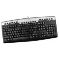 Comfort-Multimedia-Internet, 19-Hot Keys, RoundEdge Keycaps, PS/2, Silver/Black   (US+RU+RO)